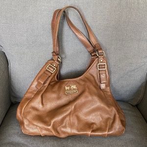 Coach Madison Maggie 16503 Hobo Shoulder Bag--Brown Leather and Gold Hardware